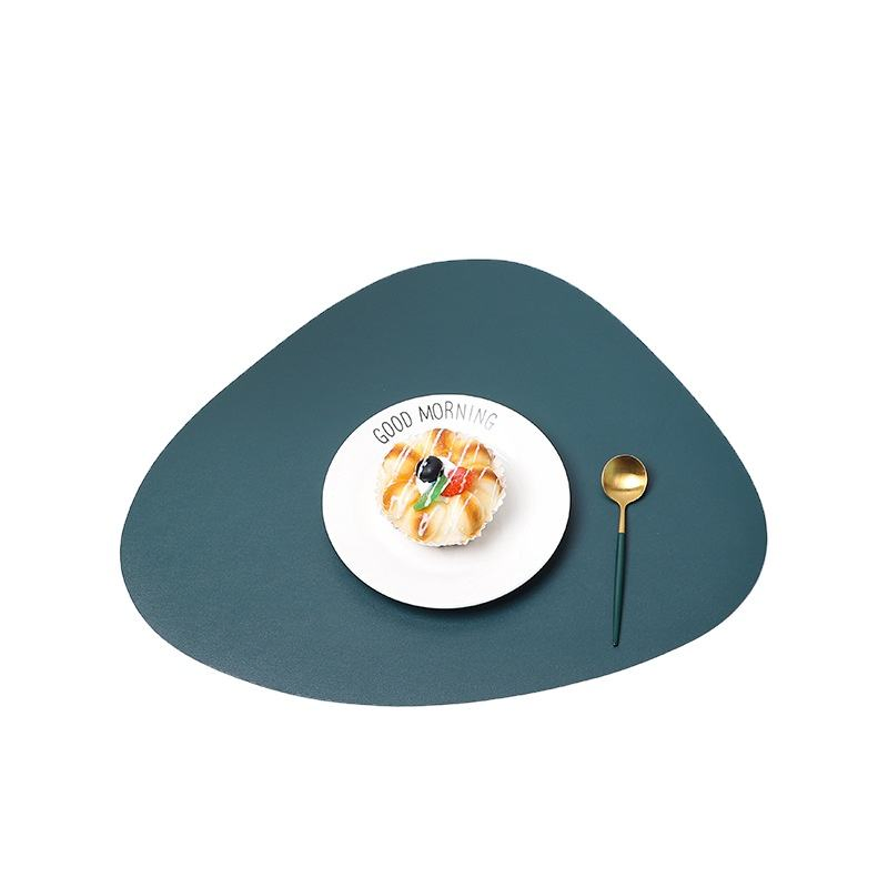 Nordic Style Waterproof Leather Triangle Placemat for Dining
