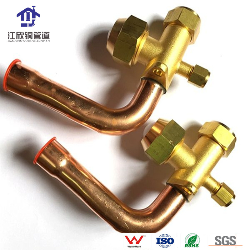 Copper Brass Air Conditioner Refrigeration Access Valve Heating Faucet Fittings