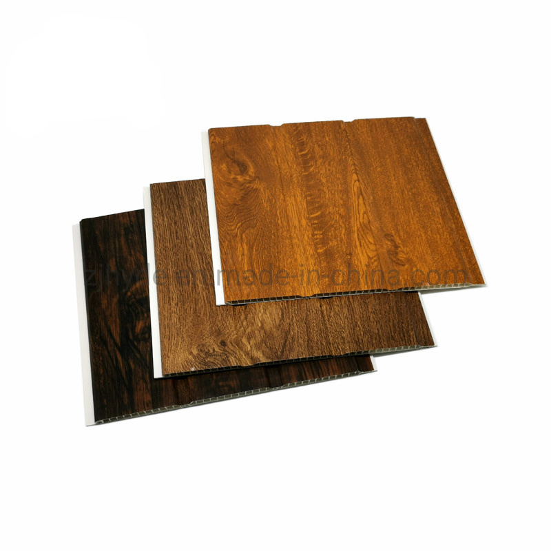 Double Groove Waterproof Cladding Width 25/30cm PVC Laminated Wall Ceiling Panel