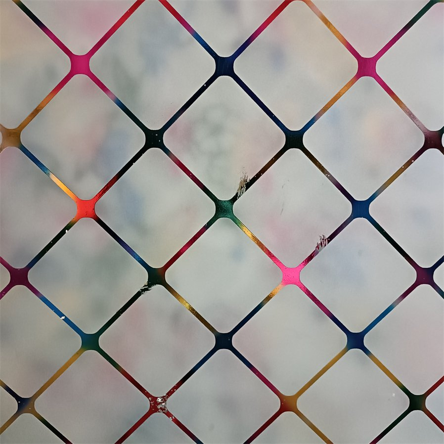 Hot Selling Double Side Color-Changing Acid Decorative Glass for MID-East Market