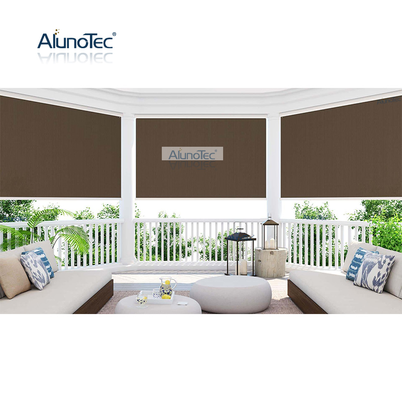 Manual Roman Blinds Rolling Shutter Awnings Aluminum Privacy Screen