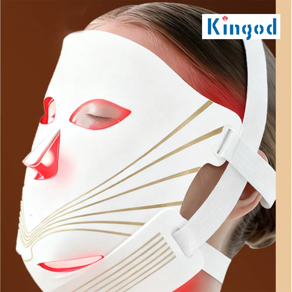 LED Light Therapy Facial Mask Red Light Skin Rejuvenation Beauty Mask Device for Home Use