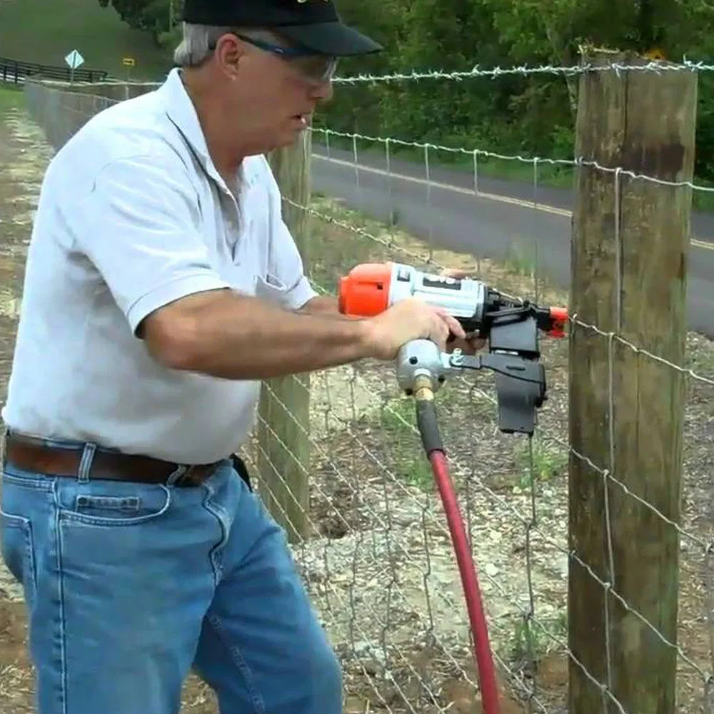 1-9/16-Inch Galvanized Fencing Staples for Wooden Posts, Snow Control Fencing