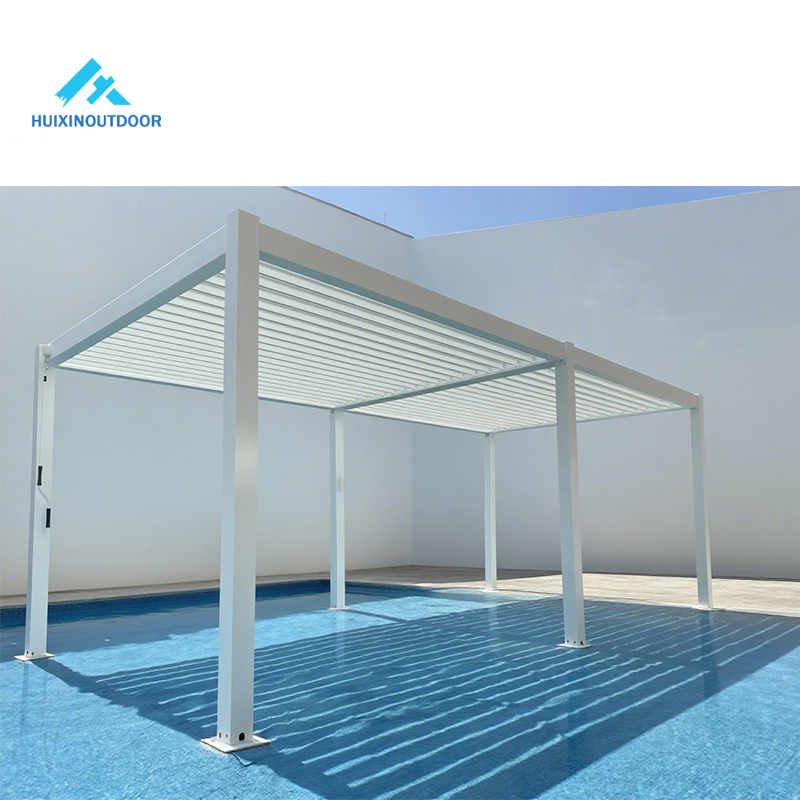 Good Quality White Aluminum Roof Water Proof Pergola