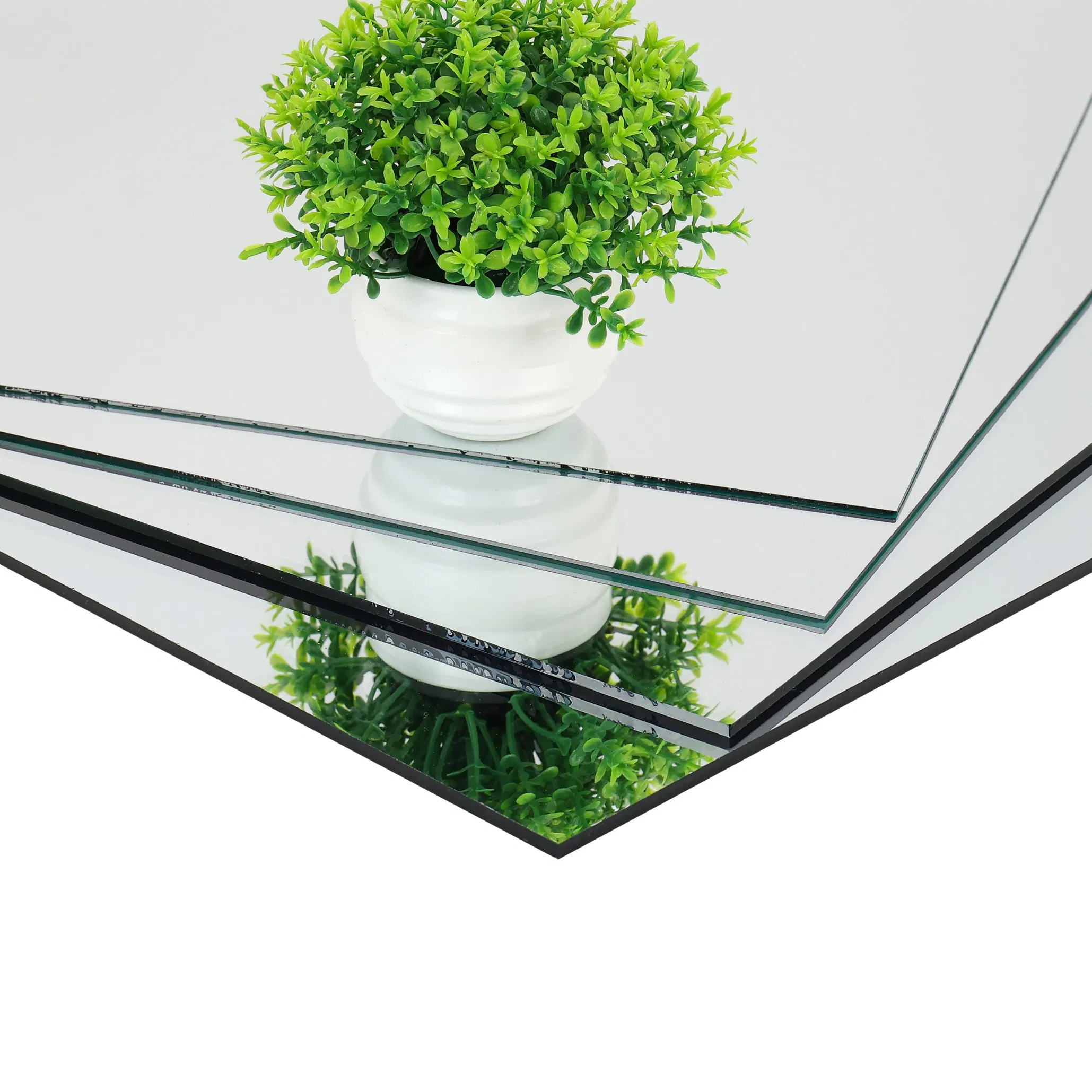 2mm 3mm 4mm 5mm 6mm Single Coated Copper Free Clear Silver Mirror Glass for Bathroom Decorative