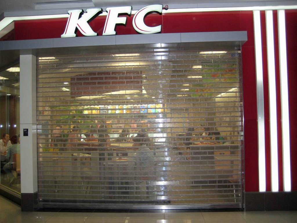 Transparent Roller Shutter Door for Shopping Mall