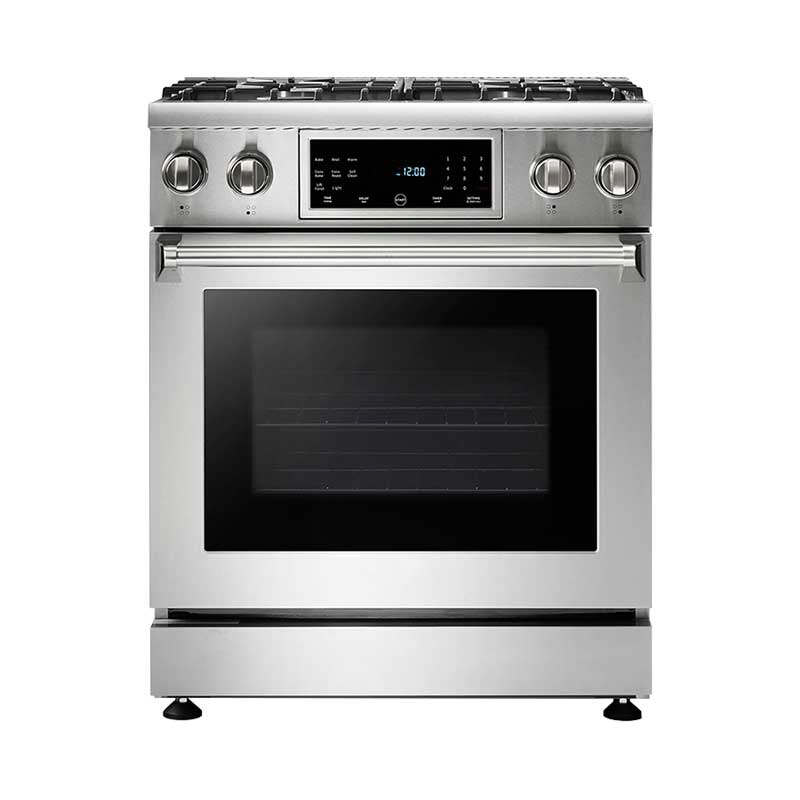 Hyxion Stainless Steel 4 Burner Gas Stove with Front Touch