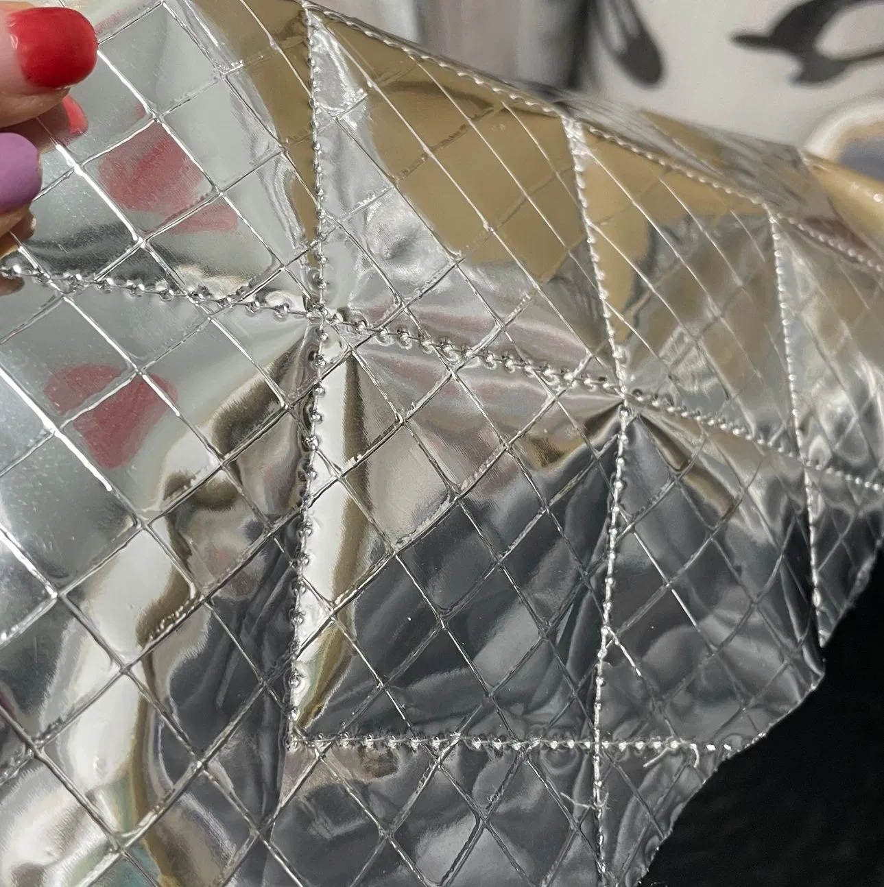 Customized Chase Blue Pack Insulation 9 Layers Thermal Sheild / Thermal Blanket with Grey PVC for Car Insulation