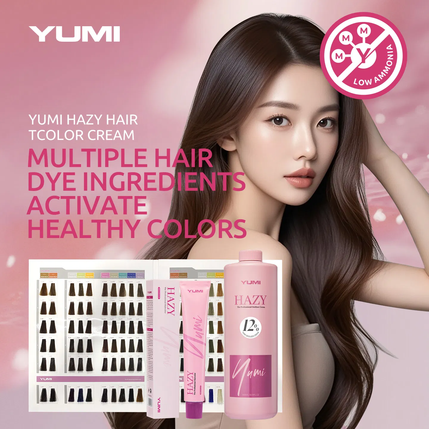 80ml Yumi Hazy Long Lasting Low Ammonia Hair Color Cream
