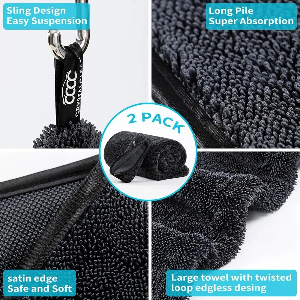 36"X24" 1100GSM Double-Sided Towel - Ultra-Plush Car Detailing Cloth