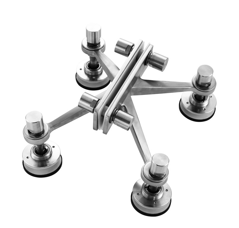 Customizable Curtain Wall Spider Holder in Stainless Steel