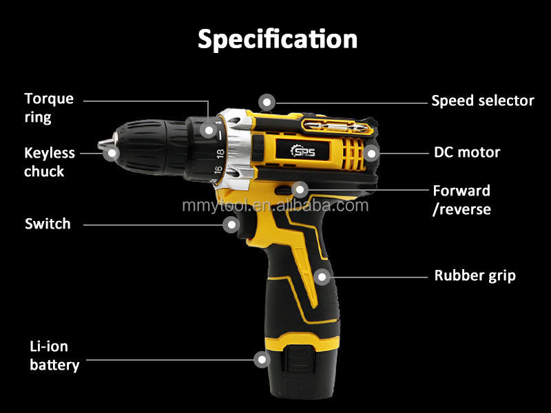 Аккумуляторная дрель Mmy BD03, 2 скорости, с подсветкой