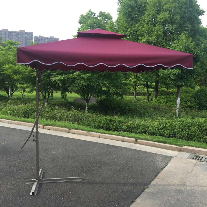 Зонт садовый Patio Design 2.2x2.2м, цвет бордовый