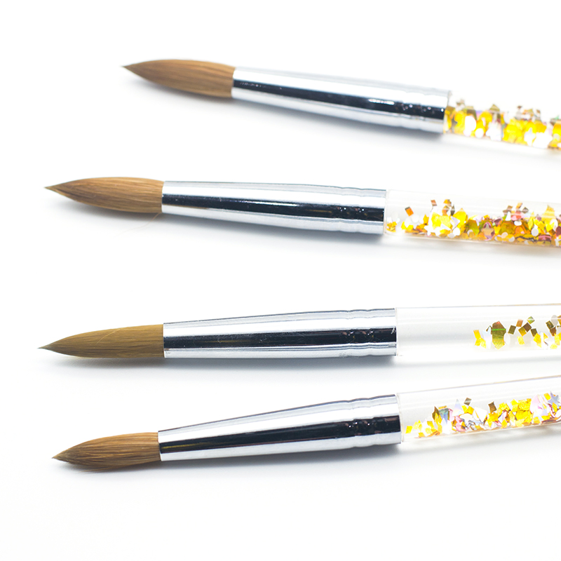 Guyo Gold Liquid Handle Pure Kolinsky Nail Art Brush