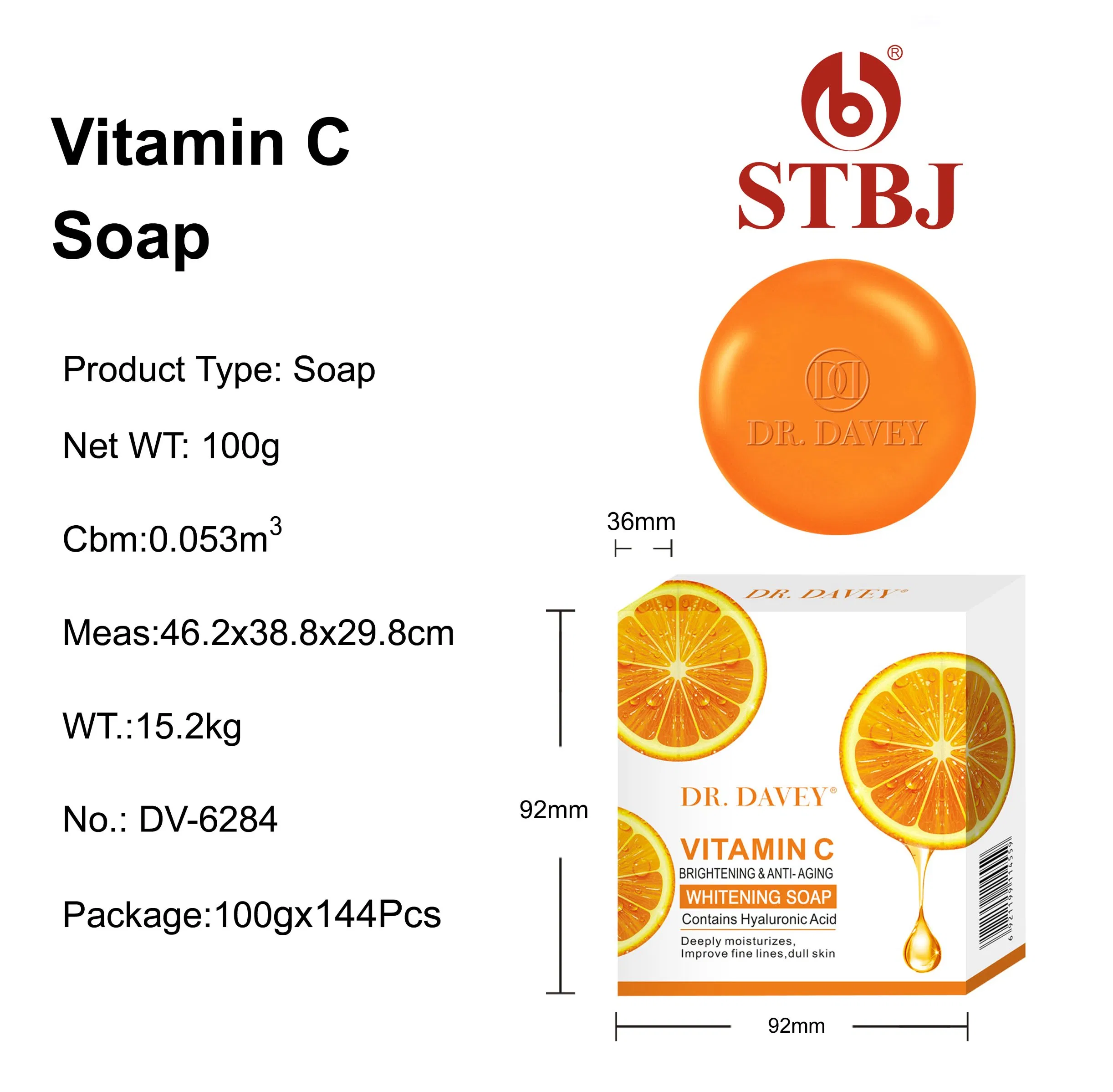 Dr. Davey 100g Whiltening Smoothng Beauty Product Vitamin C Soap