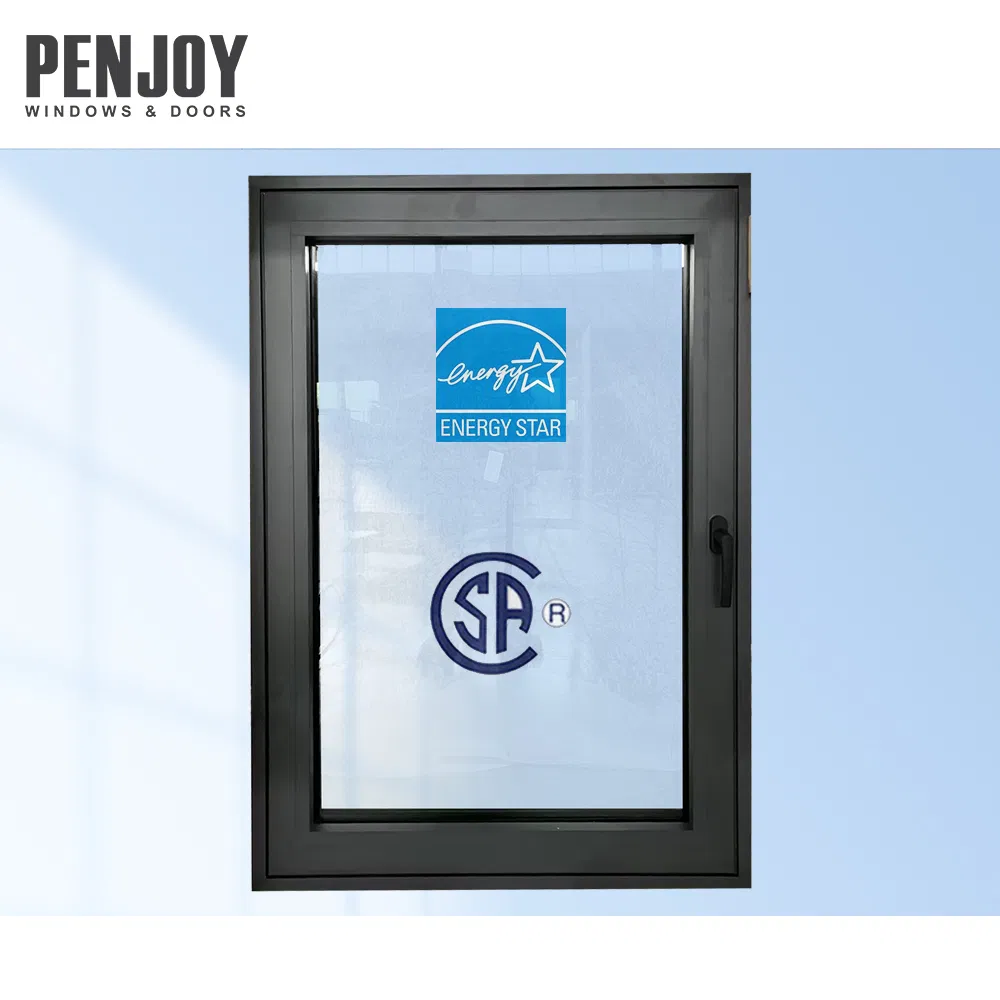 Penjoy Nzs4211 Customized Triple Glazed Tilt and Turn Window with Fly Screen Integrated for Residential Windows