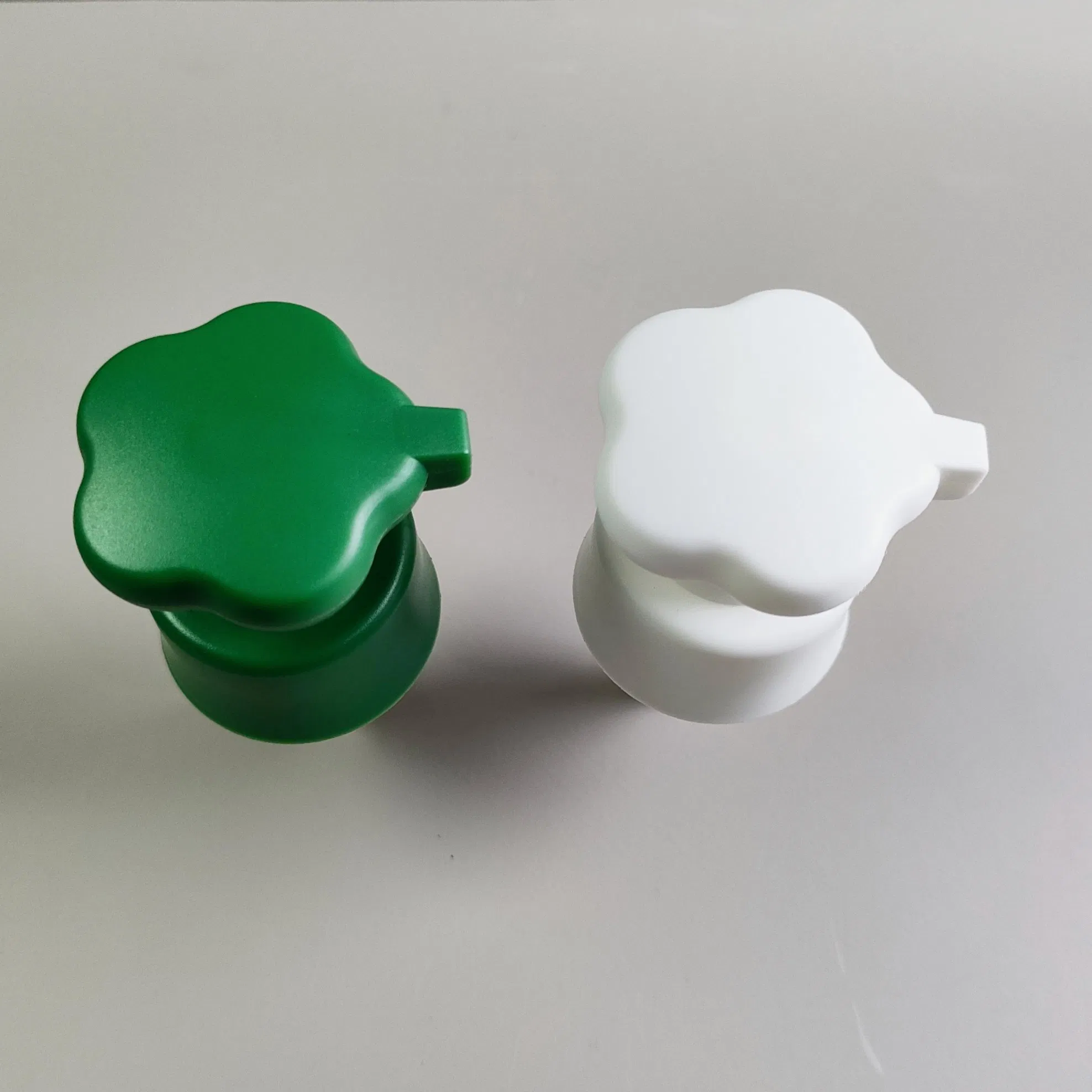 Supplier Custom Color 28/410 Double Wall Flower Shape Plastic Shampoo Liquid Cream Lotion Dispenser Pump