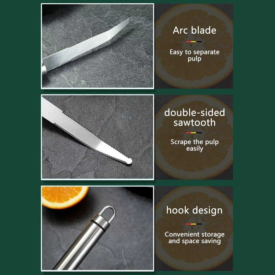 Stainless Steel Grapefruit Citrus Peeler Household Fruit Cutter Peeling Tools