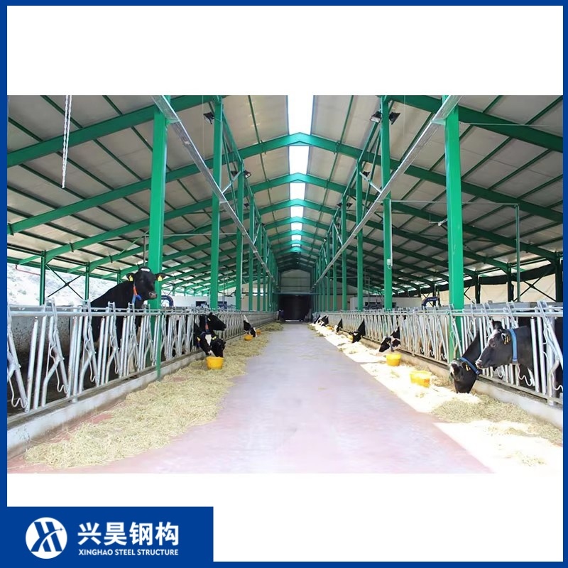 Customizable Prefab Metal Storage Farming Equipment Steel Structure Sheep/Goat/Pig/Hog/Cattle/Cow/Poultry House/Shed