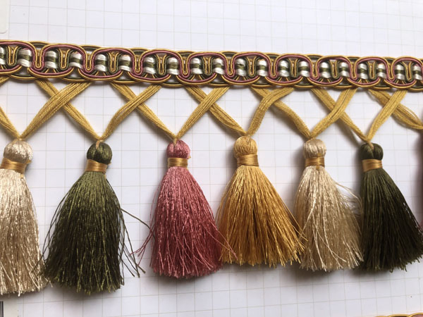 Colorful Wholesale 10cm Lace Bullion Tassel Trim Fringe for Clothes