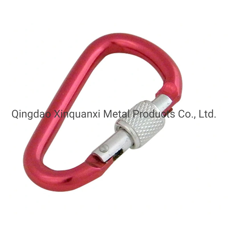 Wholesale Climbing Keychain Snap Hook Safety Metal Spring Clip Hook Aluminum Carabiner