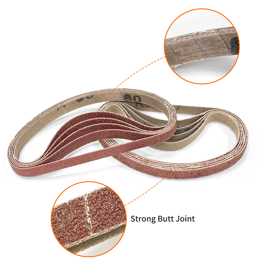 Абразивные ленты 10x330 мм для заточки ножей, 10 шт