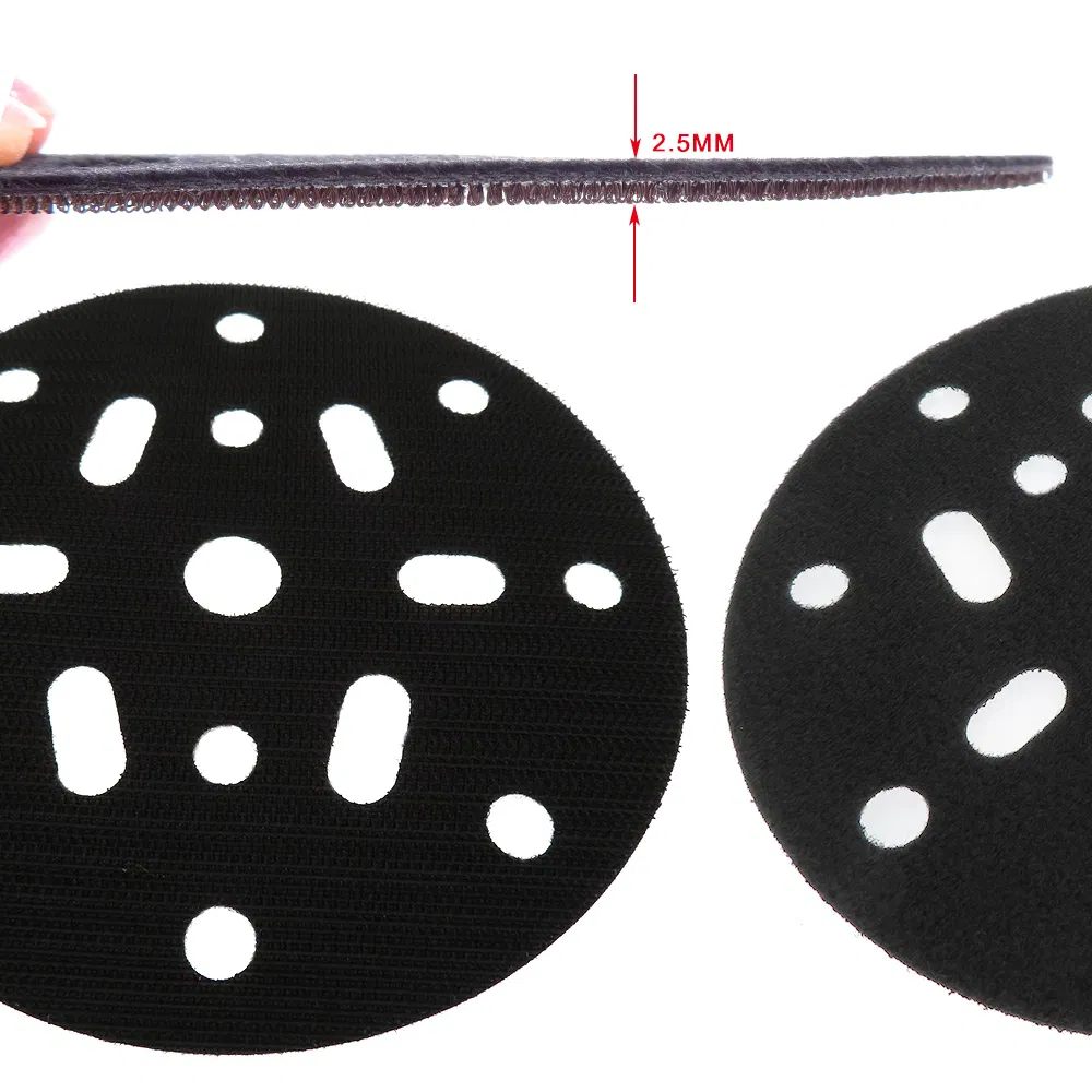 6inch 150mm Hook and Loop 8+6/8+1 Holes Black Interface Pad Protection Disc for Sanding Polishing Power Tools Accessories