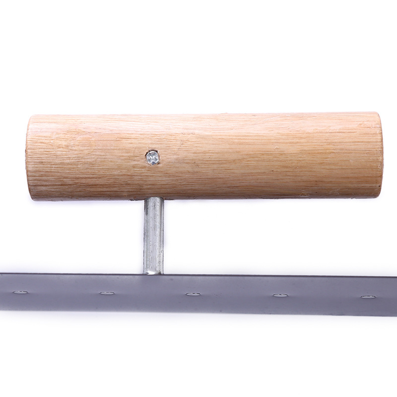 Wood Handle Carbon Steel Blade Notched Plastering Trowel