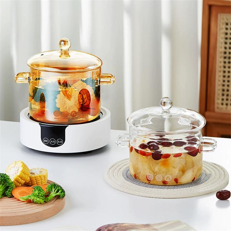 Hot Sale High Borosilicate Glass High Temperature Resistance Glass Pot Suitable for Family