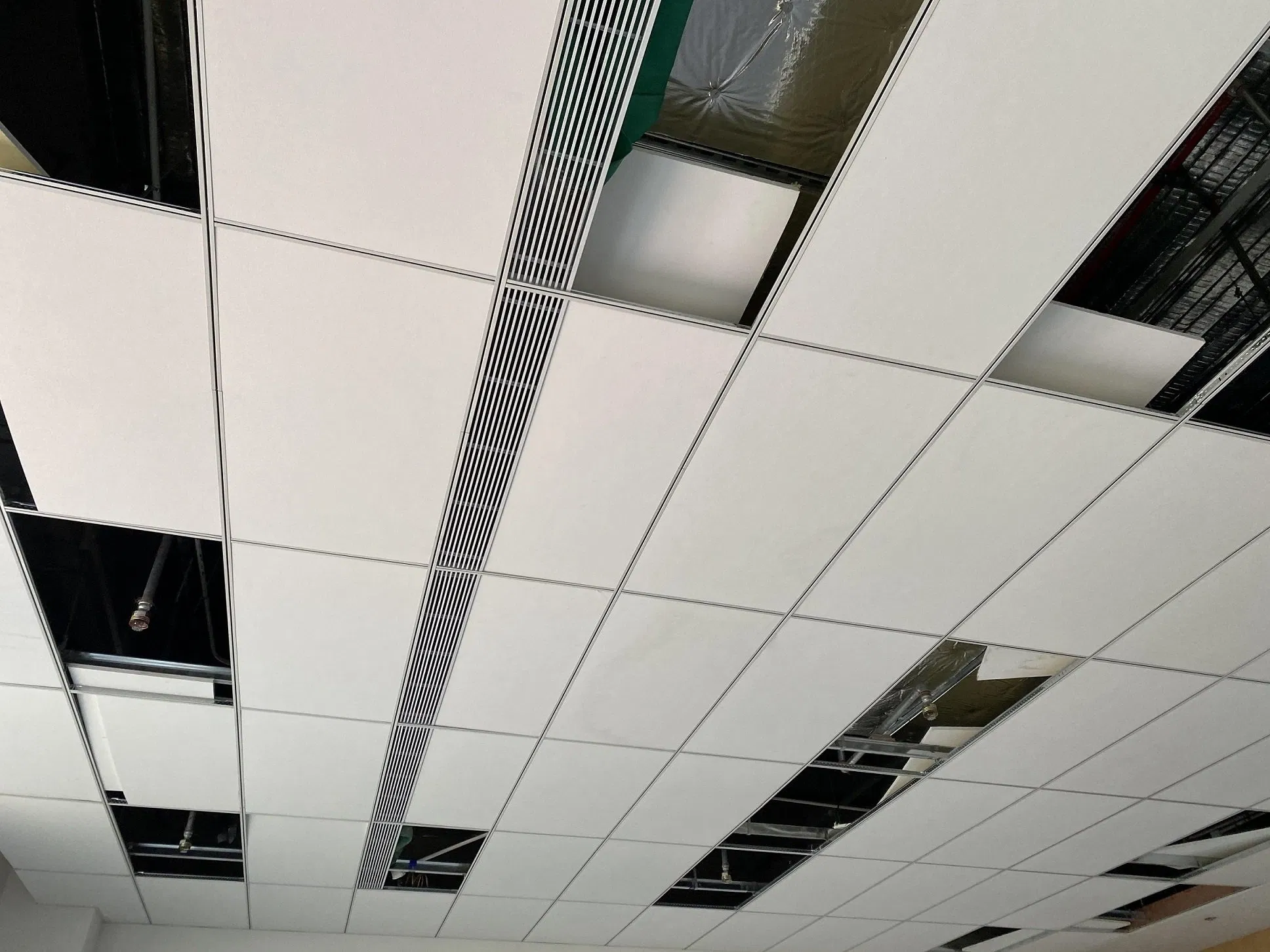 Non-Combustible Sound Absorbing Material Rock Wool Suspended False Ceiling Insulation Panels