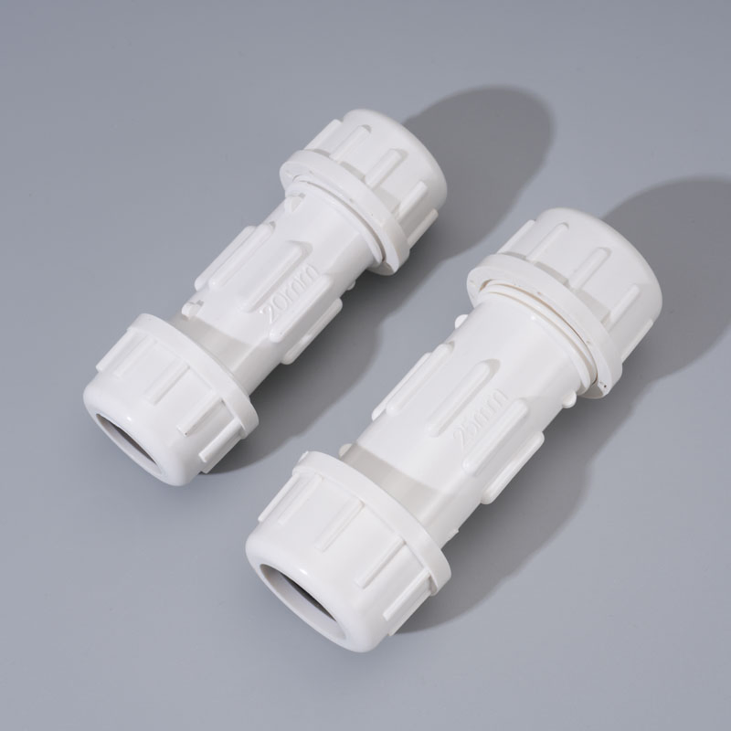 Push to Connect Compression Coupling PVC Plastic Fittings for Agricultural Space-Saving Irrigation Setup Novice Farmers