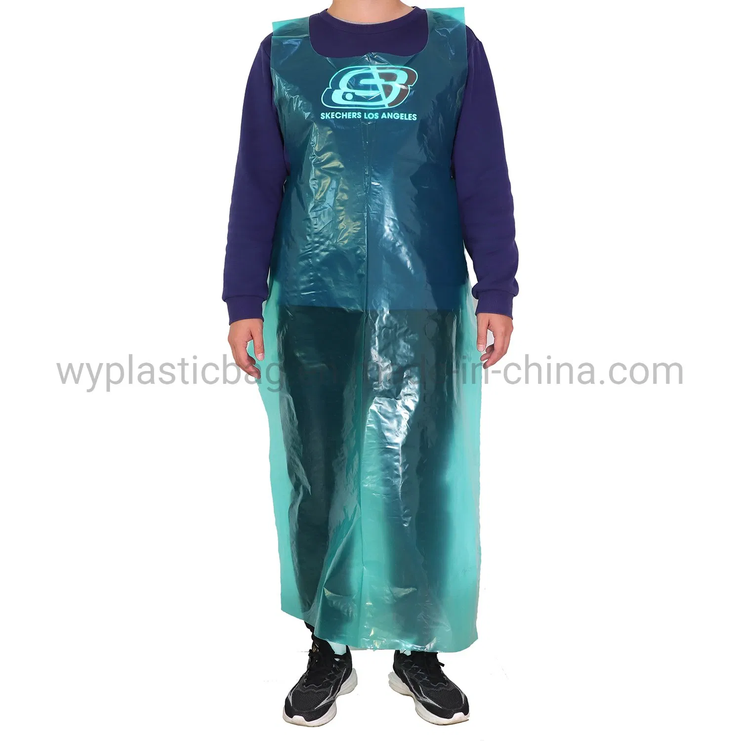 Disposable Plastic PE Apron with Waterproof Tear-Resistant HDPE LDPE for Food Kitchen Protecting