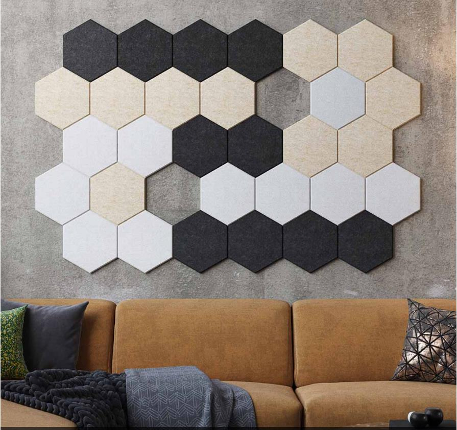 Polyester Pet Felt Acoustic Panels Sound Absorb Materials Sound Proof Wall Panel