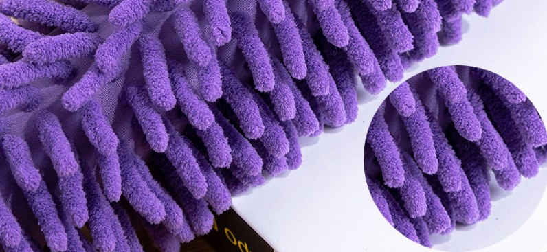 Creative Retractable Stainless Steel Chenille Duster for Household Retractable Rod Feather Duster