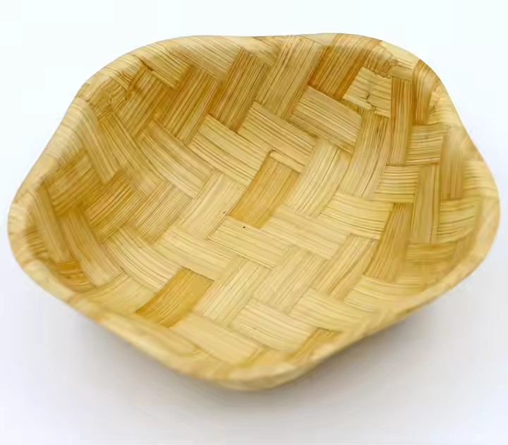 6" 8" 10" Bamboo Weaving Plate for Fuirt