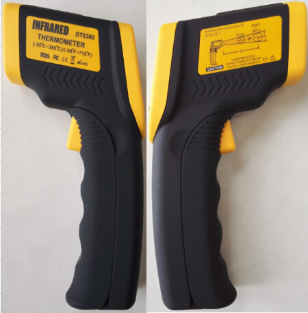 Plastic Instant Read Infrared Thermometer for Laboratory Dt - 8380