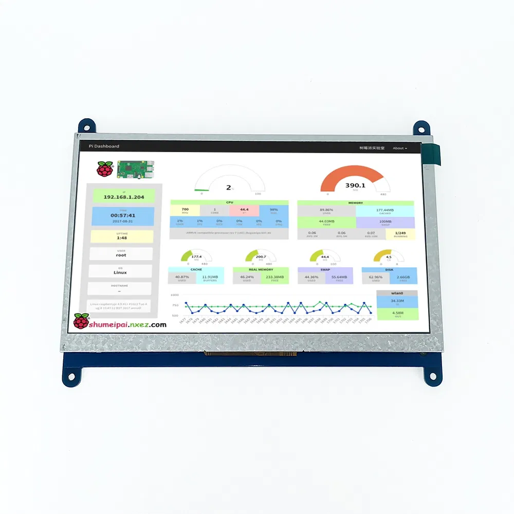 Clear Touch LED Backlight 7 Inch Size Touch Screen for Data Recorders