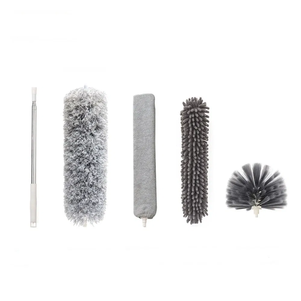 Household Remove Dust Extendable Chenille Cleaning Brush Set