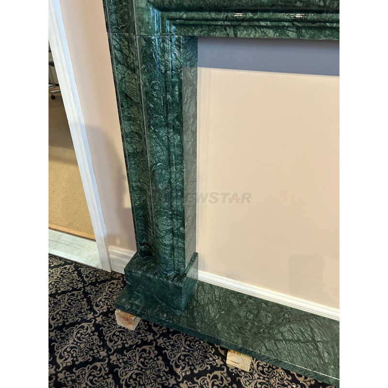 Newstar Indian Green Marble Stone Fireplace Mantel Green Marble Fireplace