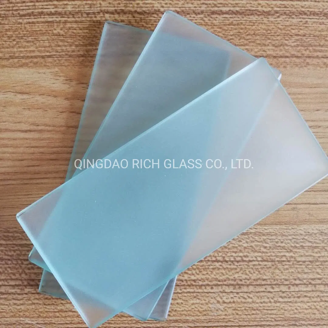 Acid Etched Tempered Glass Fence Glass