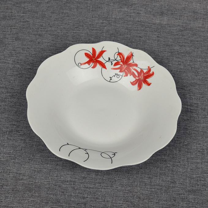6-10 Inch Cut Edge Soup Plate Porcelainware Ceramics Tableware