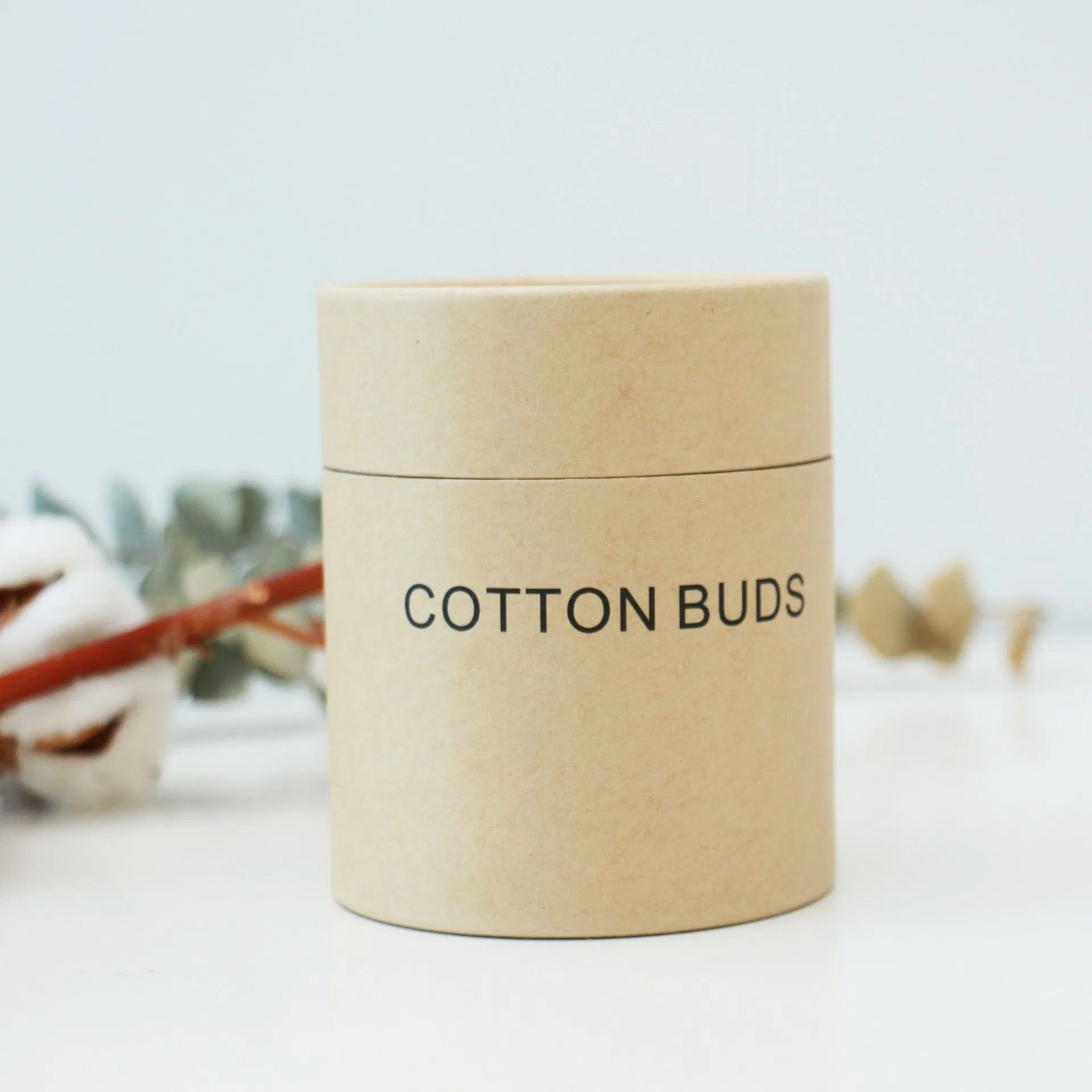 Bamboo Cotton Buds Plastic-Free Product & Packaging 100% Biodegradable Cotton Swabs 200 Units
