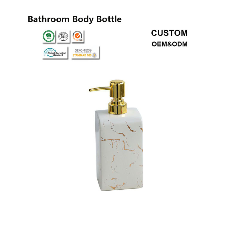 250ml Portable Bathroom Ceramic Bottle for Travel Business Trip Amenities