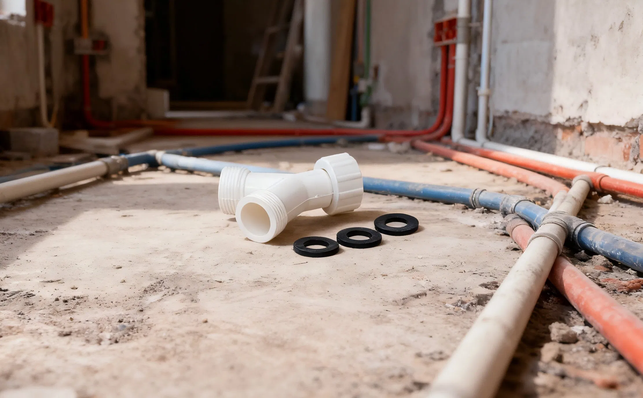 Durable Plastic Y Tee Pipe Valve - Water Fitting for Plumbing System