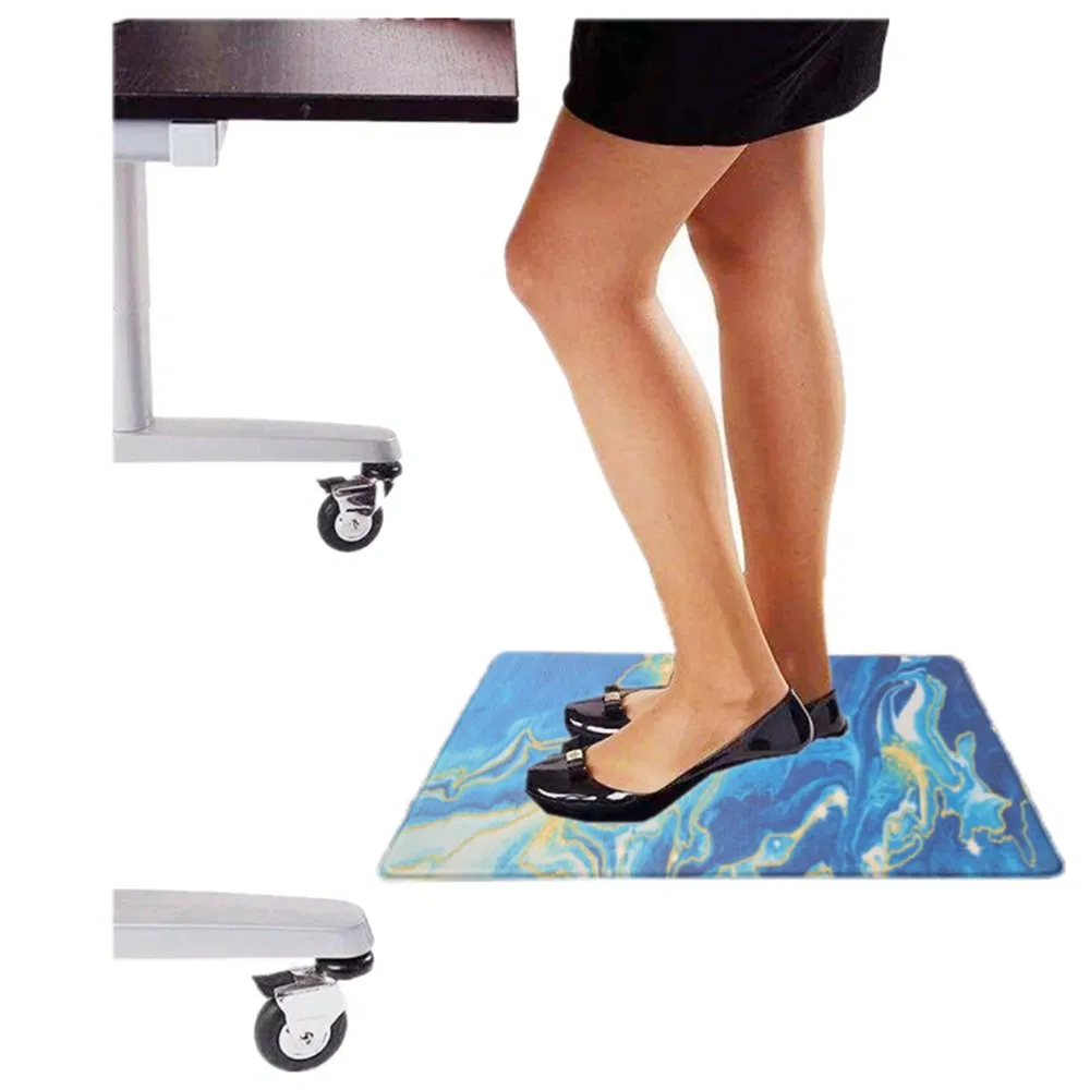 Yuanhua Customized Pattern Comfortable Waterproof Office Standing Mat Anti Fatigue Anti-Slip Kitchen Floor Mat