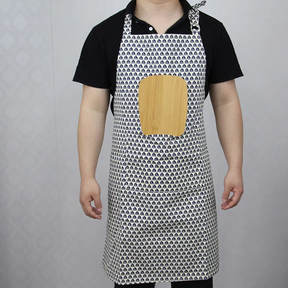 High Quality Printed Cotton Kitchen Cooking Garden Custom Logo Apron