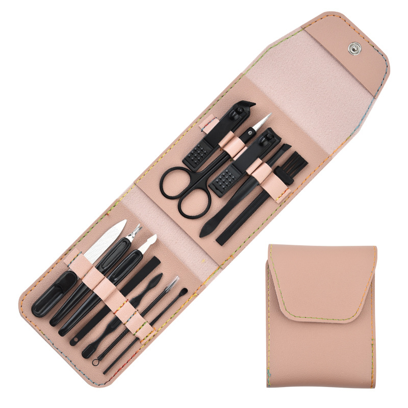 Nail Clipper Pedicure Eyebrow Clipper Set Decoration Nail Tools 12 Sets.