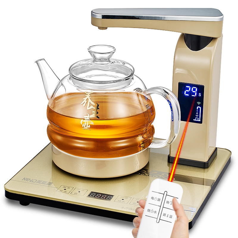New Design Remote system LCD Display Electric Glass Teapot