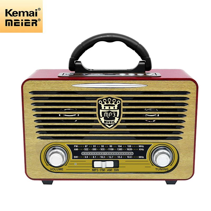 Vintage Style Classic FM Portable Radio Digital Screen Home Kitchen Radio