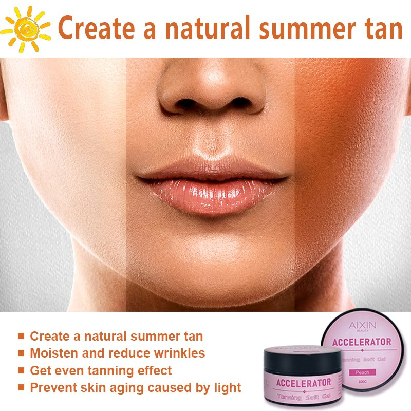 Beauty Cosmetics Skin Care Tanning Accelerator Gel Extreme Brown Dark Sunbed Watermelon Tanning Gel Accelerator
